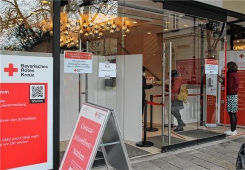 Ab Montag, 31. Januar, ist die Teststelle des BRK wieder geöffnet.Foto BRK