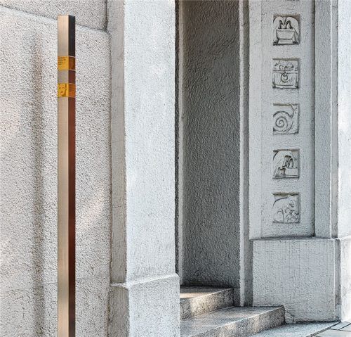 In Erinnerung an Paula und Siegfried Jordan hat die Aktion „Erinnerungszeichen“ an der Münchner Mauerkircherstraße 13 eine Stele errichtet. Foto Stadtarchiv München/E. Weichelt