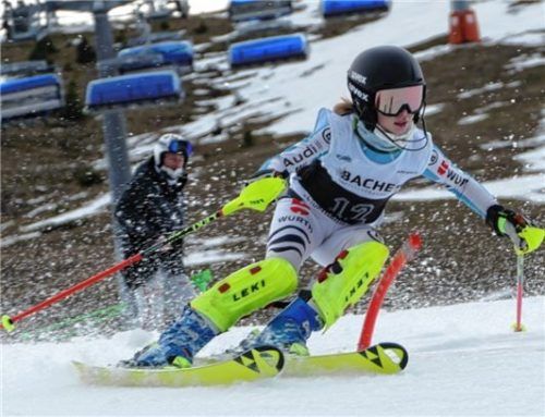 Leni Lux, SV Nußdorf, war beim ersten Slalom das schnellste Mädchen. Foto Horst Schmid