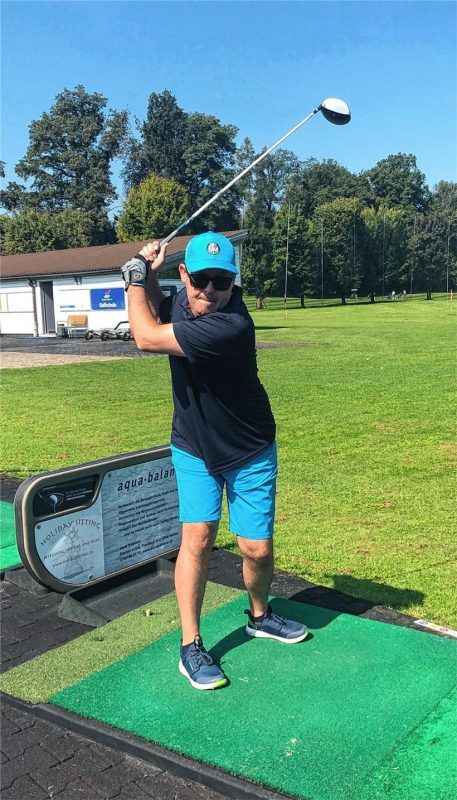 Simon Etschmann hat vor rund drei Jahren mit dem Golfen begonnen. Im Juni nimmt er an den „Special Olympics Deutschland“ in Berlin teil. Foto privat