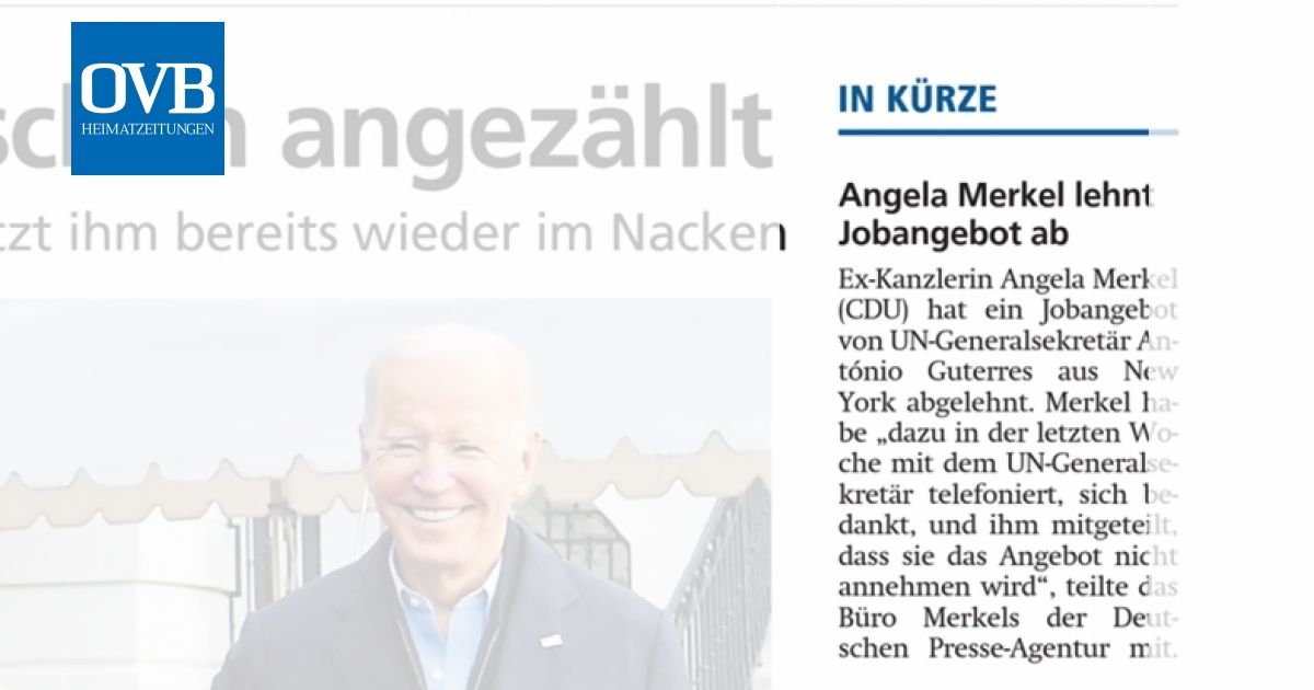 Angela Merkel lehnt Jobangebot ab Bill Gates stiftet 150 Millionen