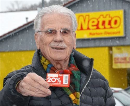 20 Prozent Rabatt bekam Klaus K.Müller nicht. Weil bei Netto eine andere Aktion mit weniger Rabatt lief. Foto Ammelburger