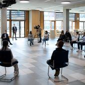 Im Stuhlkreis mit Söder
