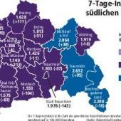 Bayern-Inzidenz  stagniert