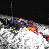 Bergwacht übt Suche von Lawinenopfern