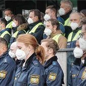Schweigeminute für tote Kollegen