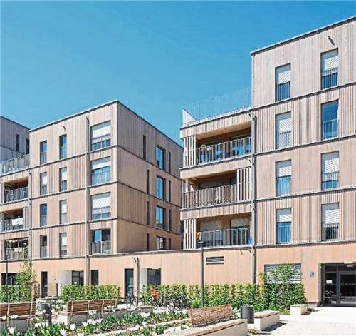 Das ausgezeichnete Wohnbau-Modellprojekt im Münchner Prinz-Eugen-Park bietet ökologisches Wohnen für breite Bevölkerungsschichten. Foto dpa