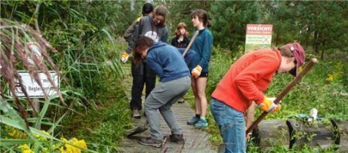Das Jugendworkcamp im Nicklheimer Moor fand 2021 wieder statt.