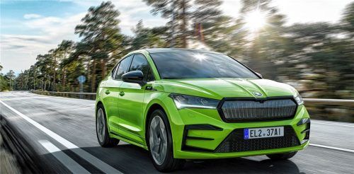 Der Skoda Enyaq Coupé RS iV hat eine Normreichweite von rund 500 Kilometern. Foto Autoren-Union Mobilität/Skoda