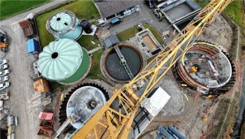 Die neue Kläranlage, die zum Winter hin ihren Betrieb aufnehmen soll, war ein Großprojekt für die Gemeinde.