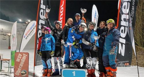 Die schnellsten Teams am Hocheck: Links der TSV Oberhaching, in der Mitte die Skilöwen des TSV 1860 München und rechts der WSV Oberaudorf. Foto privat