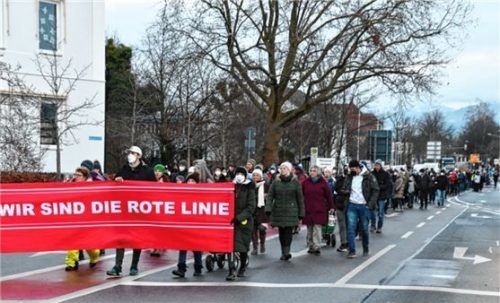 Erst im Dezember hat ein Lichterzug durch die Innenstadt gegeben, bei dem es über 70 Verstöße gegeben hat. Foto Schlecker