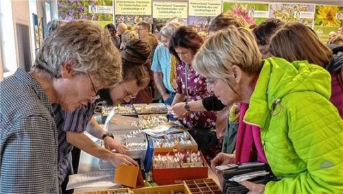 Großer Andrang herrschte zuletzt auf dem Traunsteiner Saatguttag vor zwei Jahren. In diesem Jahr wird es keine Präsenzveranstaltung geben. Foto RE