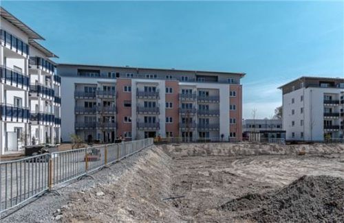 Im neuen Wohngebiet an der Conradtystraße wurden auf einem ehemaligen Fabrikgelände die ersten 76 von insgesamt 220 Wohnungen fertiggestellt.