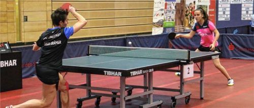 Laura Tiefenbrunner musste gegen die sehr erfahrene Langstädterin Tanja Krämer zuletzt eine Niederlage hinnehmen.Foto Gerhard ERlich