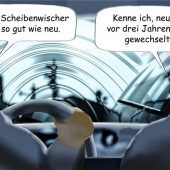 Scheibenwischer sorgen für den Durchblick