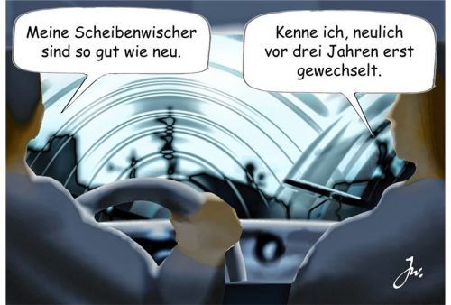 Wischerblätter halten je nach Beanspruchung rund zwei Jahre. Foto AUM/GoslarInstitut