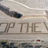 Landwirt setzt klare Botschaft
