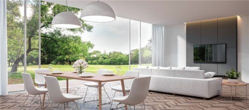 Bodentiefe Glasflächen schaffen einen fließenden Übergang zur Außenwelt und sorgen für einen tollen Ausblick.Foto runna/123rf.com/GEV