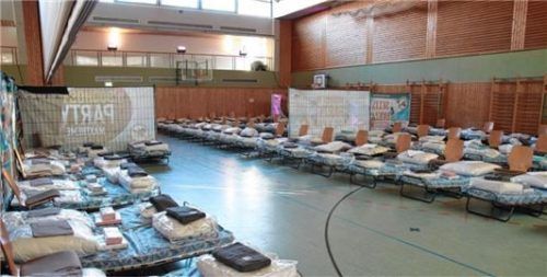 Das Bettenlager dient dem kurzzeitigen Aufenthalt.