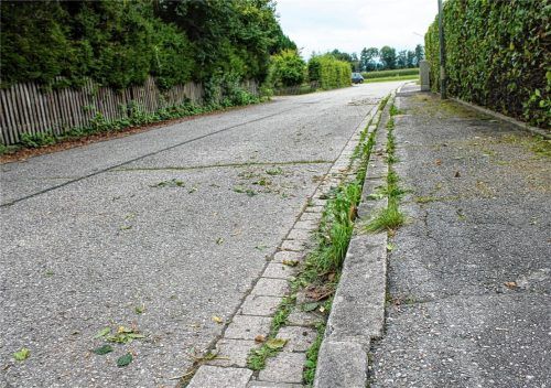 Die Rothenpointstraße in Mühlstätt muss dringend saniert werden.Foto Heinz