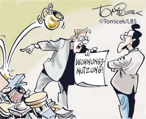 Die Wohnungsnutzung hat auch ihre Grenzen. Grafik: LBS
