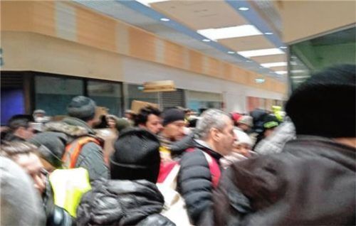Ein Bild aus dem polnischen Flüchtlingslager in Przemysl.