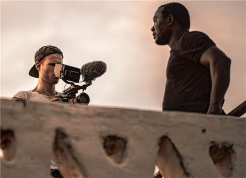 Elias Mierbeth (links) bei einem Dreh mit Clement in Ghana. Foto Mierbeth/Herzog