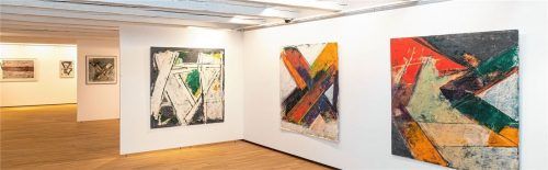 In der umfangreichen Präsentation sind Gemälde und Papierarbeiten von Heinrich Stichter zu sehen.Foto  Effner