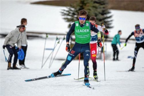 Jakob Lange (WSV Kiefersfelden) beim Sieg in Park City.Foto Christian Otto