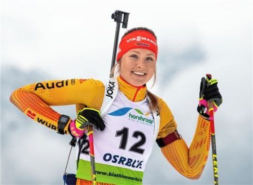 Sie konnte zufrieden sein: Lisa Spark wurde im Sprint bei den Juniorinnen WM-Dritte. Foto Wukits