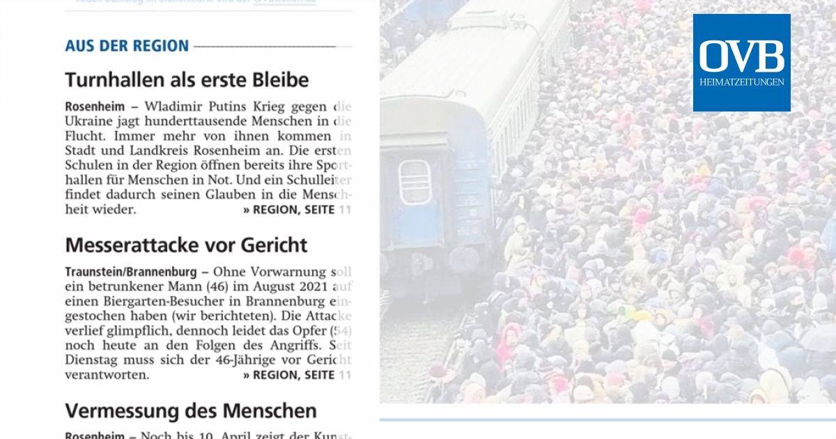 Turnhallen Als Erste Bleibe Messerattacke Vor Gericht Vermessung Des 