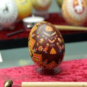 Eierfärben ist in der Ukraine Familien-Tradition