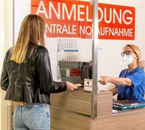 Akut oder nicht akut, das ist hier oft die Frage: die zentrale Notaufnahme am Romed-Klinikum Rosenheim. Foto romed