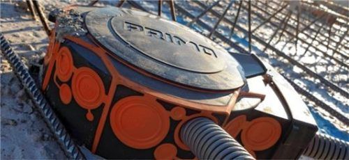 Das mit dem Red Dot Award ausgezeichnete Einbaugehäuse. Foto Primo