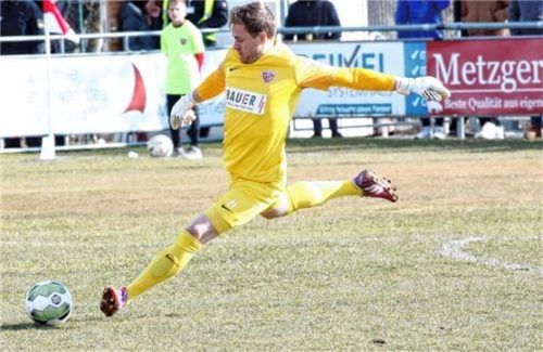 Endlich mal wieder zu Null: Buchbachs Keeper Daniel Maus. Foto Michael Buchholz