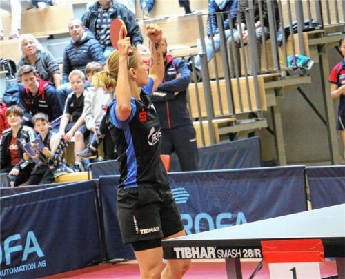 Kolbermoors Kristin Lang siegte erneut über Sabine Winter.Foto Gerhard Erlich