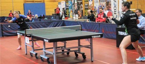 Kristin Lang gewann gegen Petrissa Solja einen Fünfsatzkrimi.Foto Gerhard Erlich