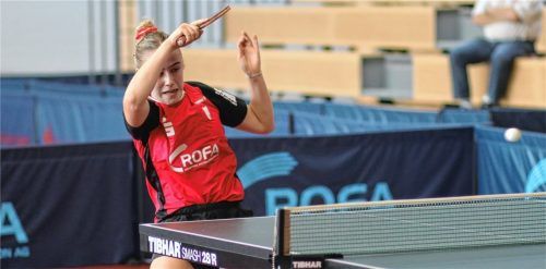 Naomi Pranjkovic spielte im Viertelfinalhinspiel groß auf und wurde mit einem Punkt im Einzel auch belohnt. Foto Gerhard Erlich