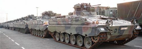 Soll Deutschland auch schwere Waffen – wie hier im Bild den Schützenpanzer Marder – an die Ukraine liefern? Foto dpa