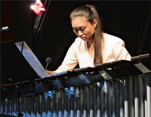 Sphärische Klänge entlockte Solistin Min-Tzu Lee ihrem Vibrafon. Foto Janka