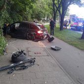 Unfall in Giesing: Fahrer und seine Kinder leicht verletzt