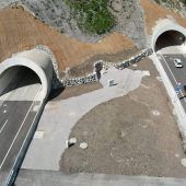 Erster Unfall im Tunnel Oberau