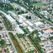 Blick auf die Spinnerei