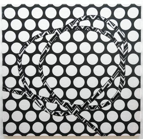 Der Dresdner Jean Kirsten lässt sich in seiner künstlerischen Arbeit von der Raumharmonielehre des Tanztheoretikers Rudolf von Laban (1879 bis 1958) inspirieren. Unser Foto zeigt ein Beispiel aus einer 18-teiligen textilen Applikationsserie. effner