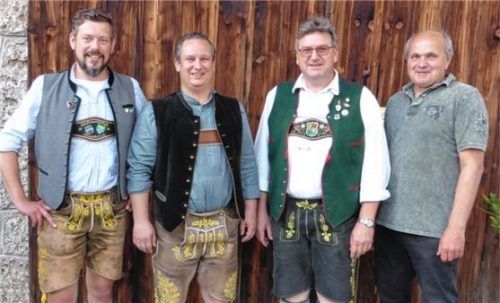 Der neue Vorstand (von links) Klaus Artmann, Stephan Hemberger, Stephan Heinke und Manfred Hohlweger. Foto Koller