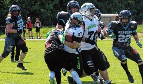 Die Rosenheim Rebels konnten zwar auch in Augsburg gut mithalten, mussten sich aber dennoch geschlagen geben.Foto Rosenheim Rebels