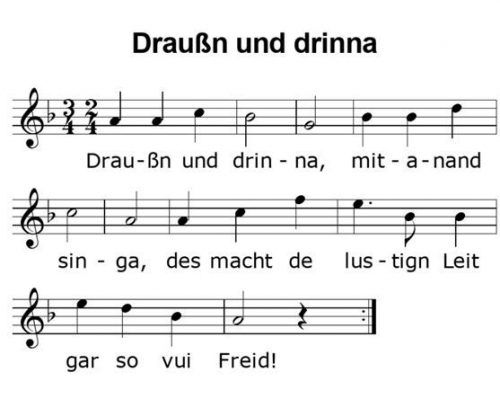 Dieses kleine Lied wurde in unterschiedlichen Fassungen in der Corona-Zeit gesungen, wo das Singen in geschlossenen Räumen lange Zeit nicht erlaubt war.Foto Schusser