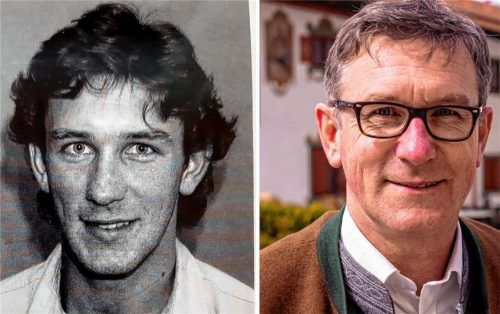 Georg Huber vor rund 20 Jahren und heute. Als Erster Bürgermeister lenkt er seit über drei Amtszeiten die Geschicke seiner Gemeinde. Foto Nitssche