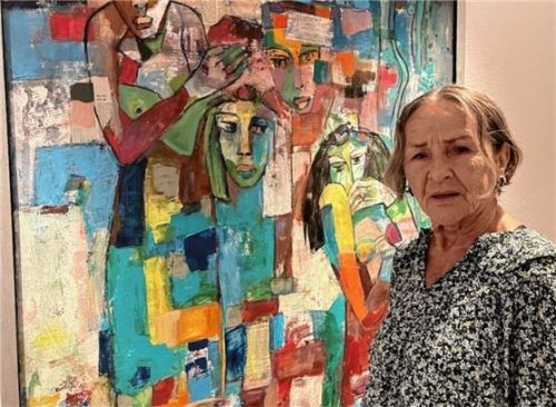 Greta Fischer will in ihren Bildern Dynamik, Kraft, Energie und Leidenschaft vermitteln.Foto Kirchner